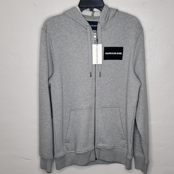 Calvin Klein Jeans Boxed Logo Zip-up Sweater - Picture 2 of 5